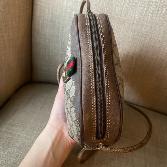 Authentic Gucci vintage web sherry line crossbody bag 156.02.066 (B50) - Picture 5 of 13